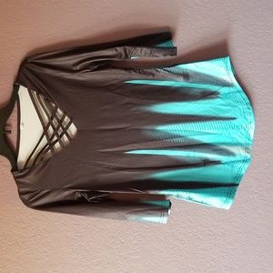 Temu Black and blue top